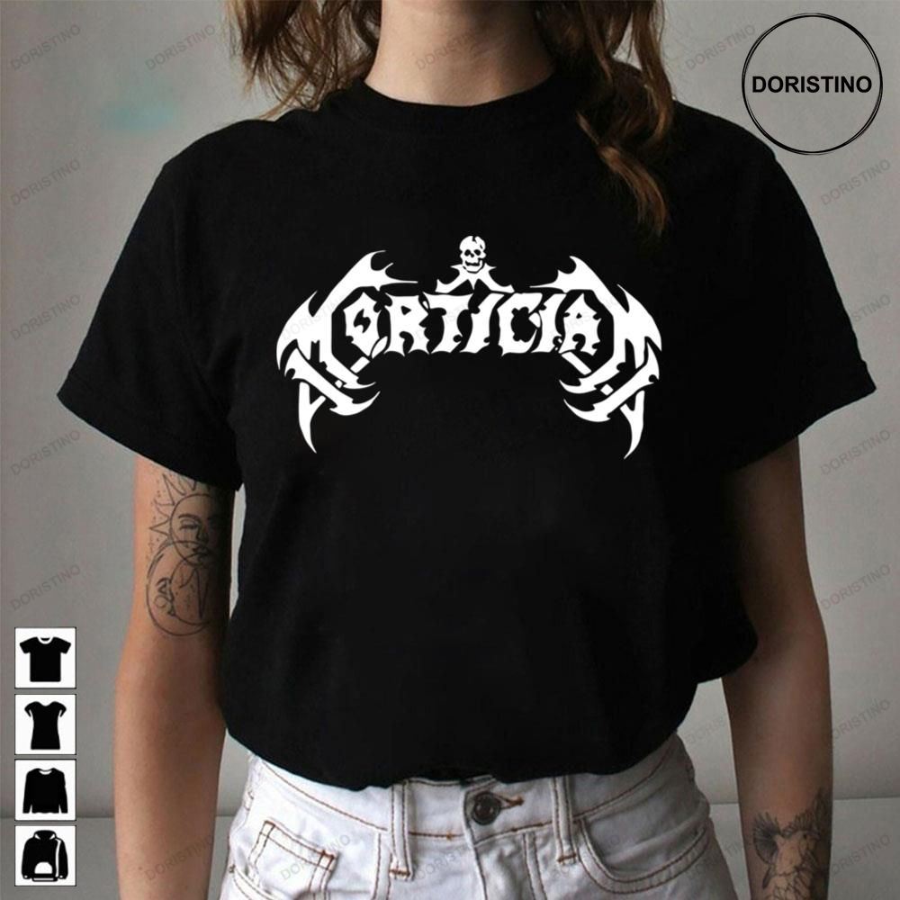 Mortician White Logo Death Metal Limited Edition T-shirts